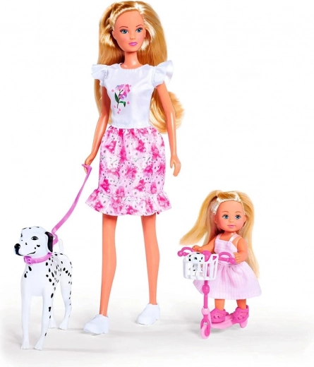 To dukker og to dalmatinere for dobbelt så meget sjov