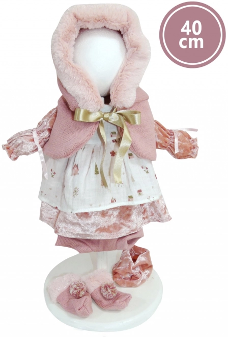 Llorens 540C CARLA - realistisk dukke med blødt stofkrop - 40 cm