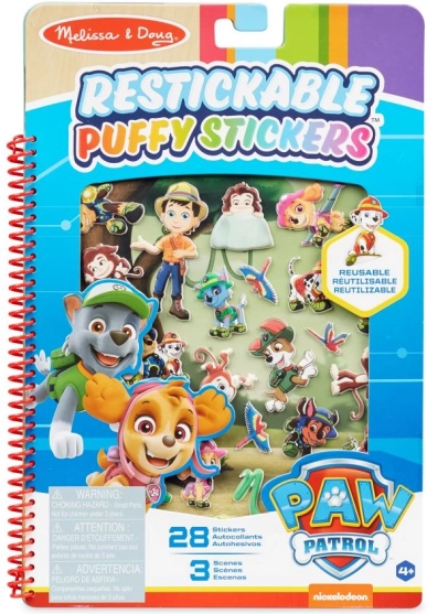 Genanvendelige 3D-klistermærker PAW PATROL – jungle, MELISSA & DOUG