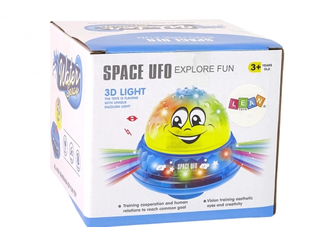 Glade Gule UFO Bold med Lys og Musik til Badet