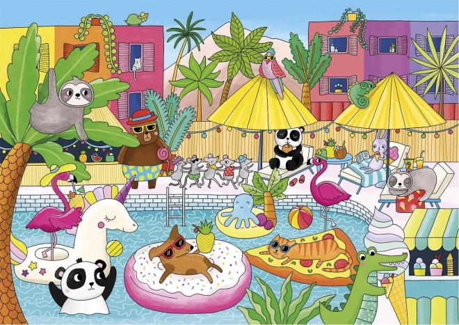 Puzzle Pool Party 100 brikker