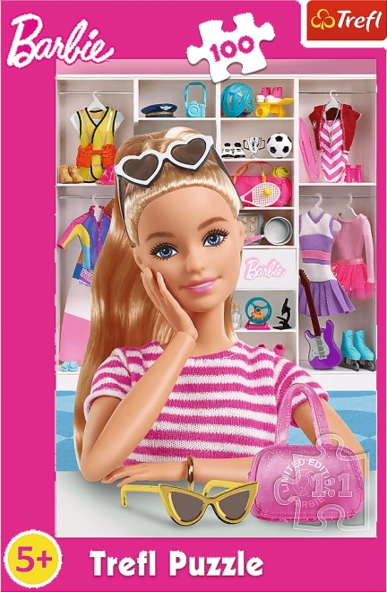 Puslespil 100 brikker Lær Barbie At Kende