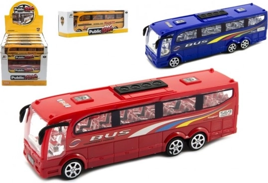 Plastbus med friløb 25 cm, 3 farver