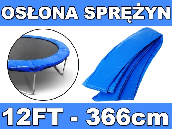 Beskyttelseskrave til fjedre til havetrampolin 366 cm (12 ft) SKYRAMIZ blå