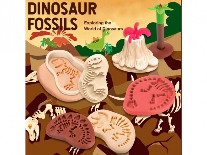 Modellervoks sæt dinosaurer