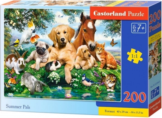 Puslespil 200 brikker Summer Pals