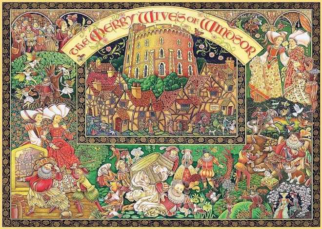 Ravensburger puslespil De lystige koner fra Windsor 1000 brikker