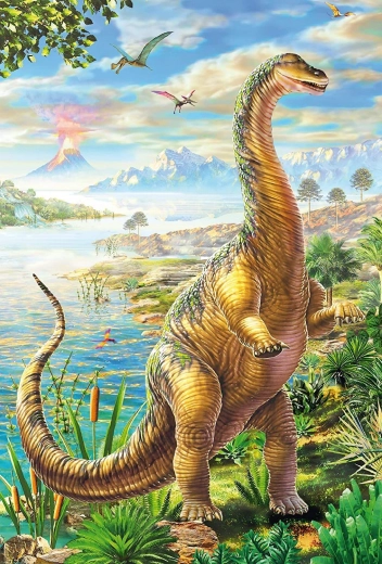 Majestætisk sauropod med lang hals