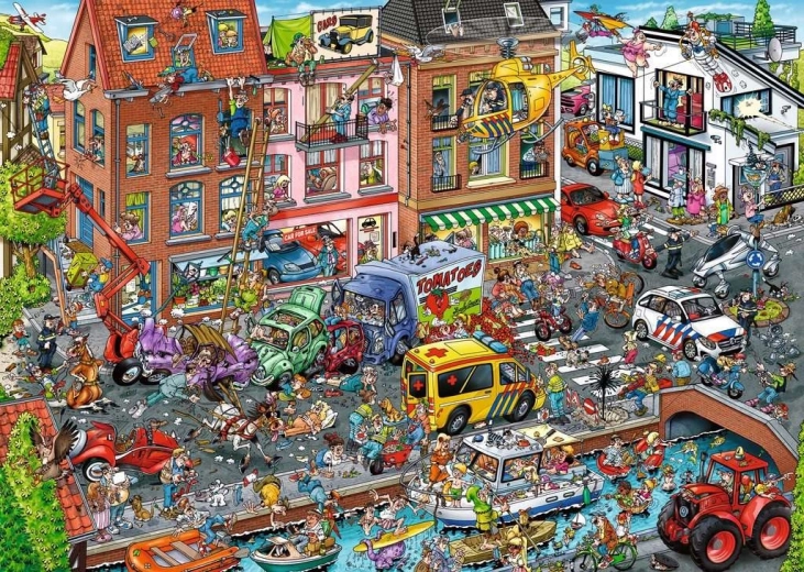 Puslespil Ravensburger Ray's Comic – moderne tider, 1000 brikker