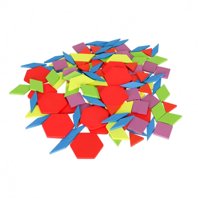 Træ Montessori Mosaik - 155 dele