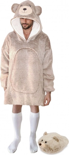 Legesyg hætte med bjørneører