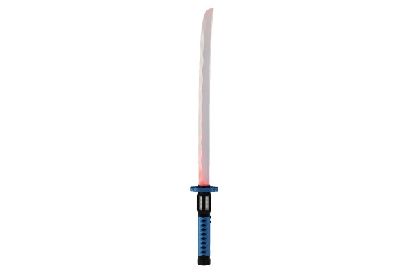 Lysende plastik samuraisværd 73 cm