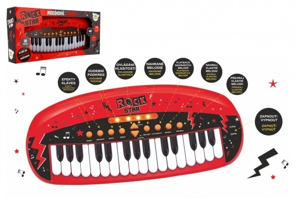 Børne-piano ROCK STAR med 31 tangenter