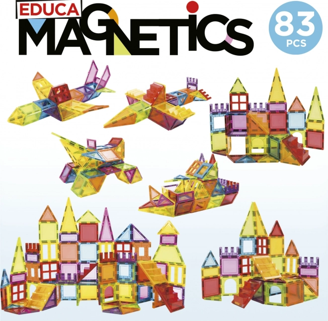 EDUCA Magnetisk byggesæt Magnetics 83 dele