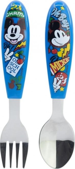 Børnebestik Mickey Mouse - sæt 2 stk