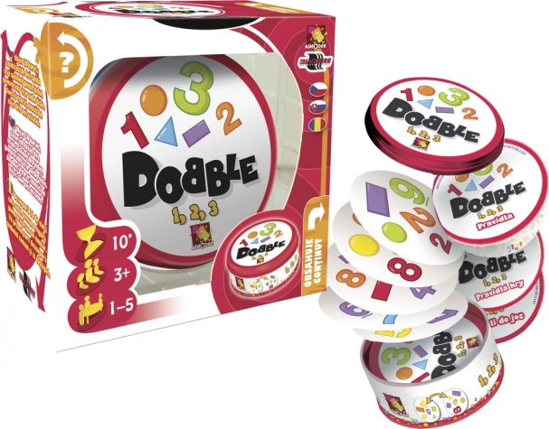 Dobble 1-2-3 børnespil om hurtig iagttagelse