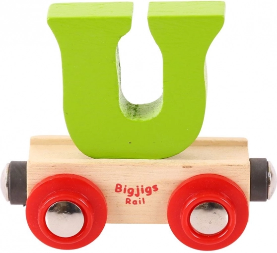 Bigjigs Rail trævogn med bogstavet U