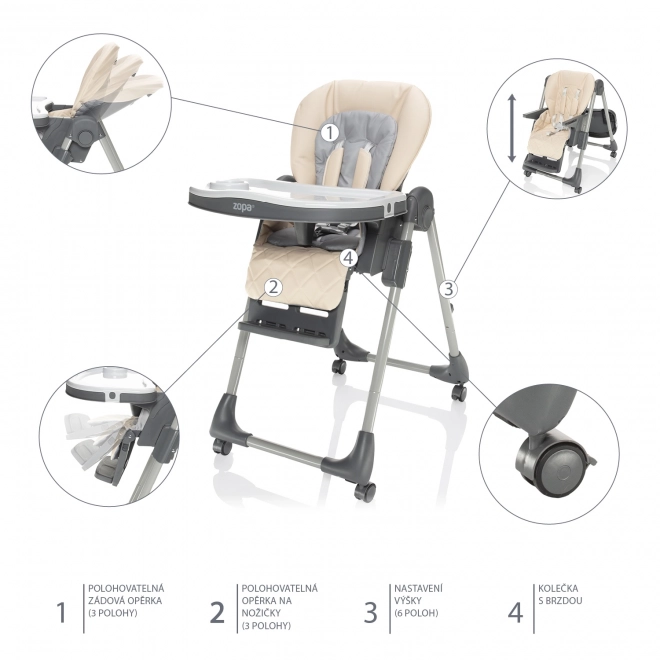 Børnestol Monti 2, Diamond Grey