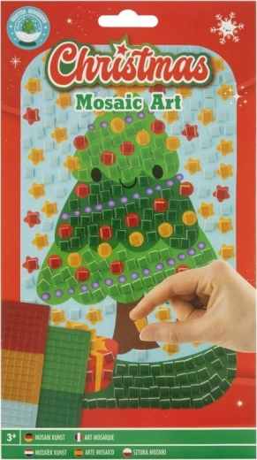 Mosaikbillede Jul – juletræ 14 × 23 cm