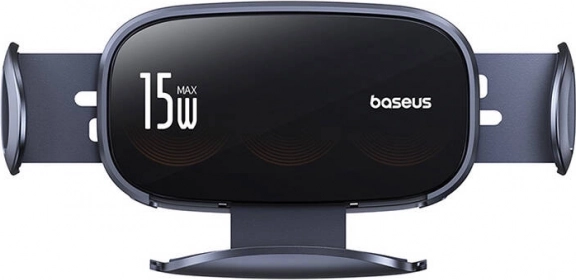 BASEUS LightChaser 15W bilholder med trådløs opladning (sort)