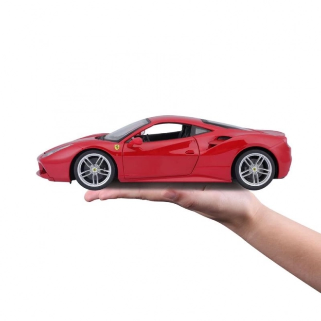 Metalbil Ferrari 488 GTB rød