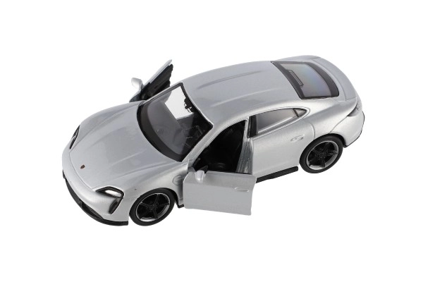 Auto Welly Porsche Taycan Turbo S metal/plast 12cm 4 farver med tilbagespoling 12 stk i kassen