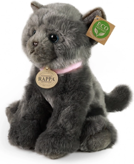 Rappa plysbamse kat grå 25 cm eco-friendly