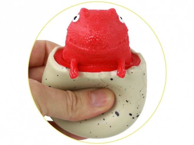 Antistress legetøjsdinosaur i squishy æg