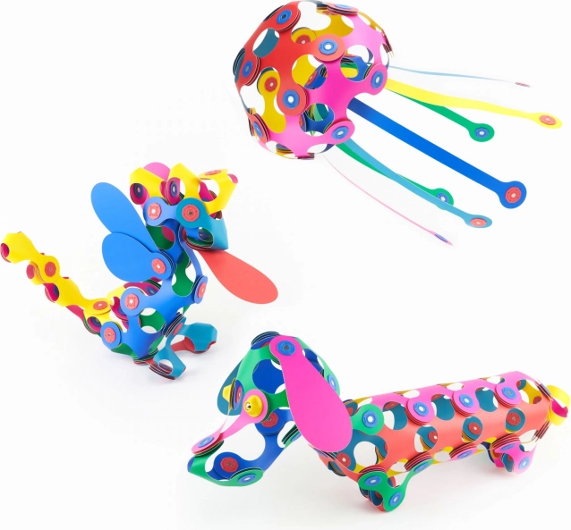 Magnetiske klodser Clixo Super Rainbow, 60 stykker