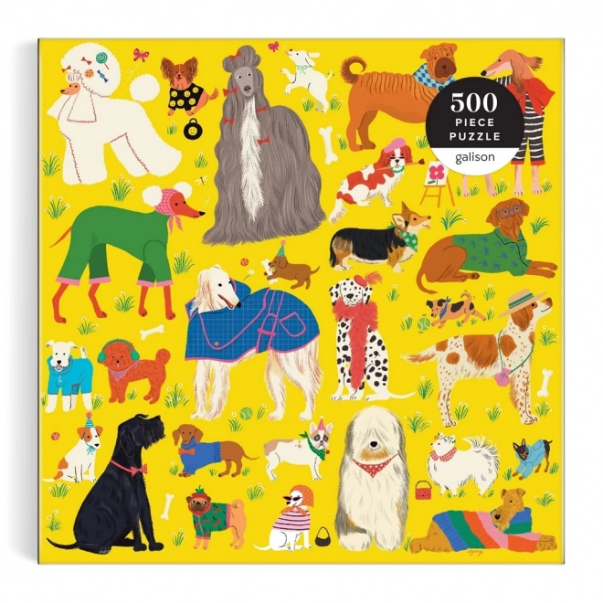 Galison Puslespil Stilfulde Hunde 500 Brikker