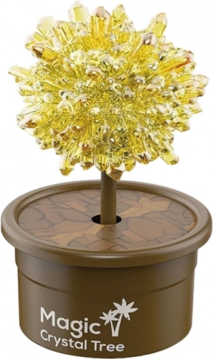 Visuelt betagende gyldent krystaltræ