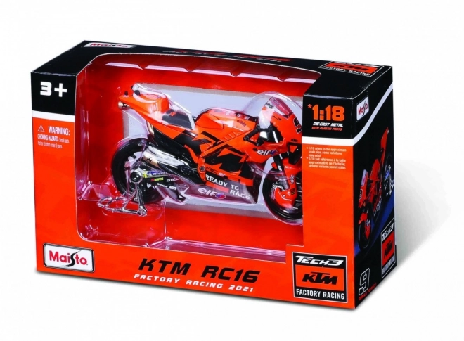 Metalmodel af motorcykel Tech3 KTM Factory racing 2021 1/18