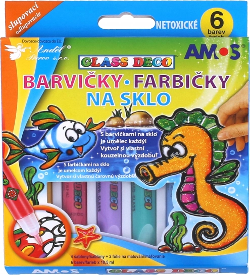 Glasmaling 6 stk/10,5 ml