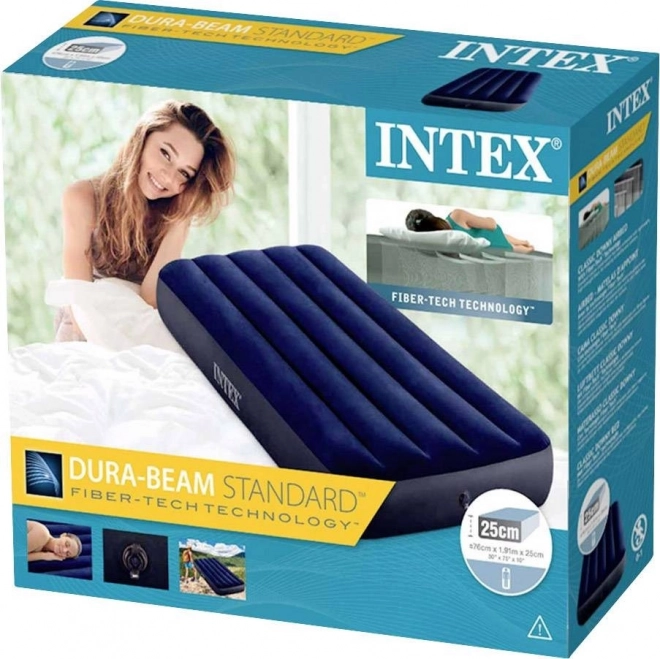 Oppustelig madras 191x76 cm Velour INTEX