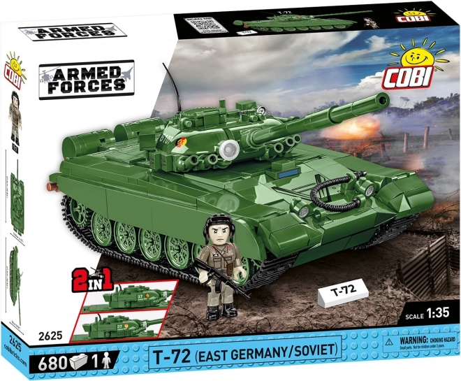 COBI 2625 Væbnede Styrker T-72 (DDR/SOVIET), 1:35, 680 k, 1 f