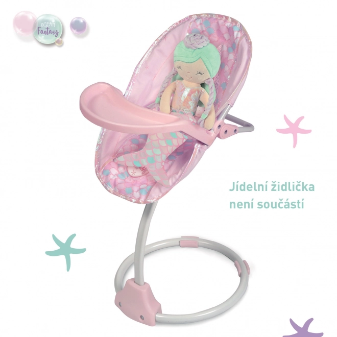 DeCuevas 20041 Plysbamse dukke 2i1 OCEAN FANTASY - 36 cm med vugge