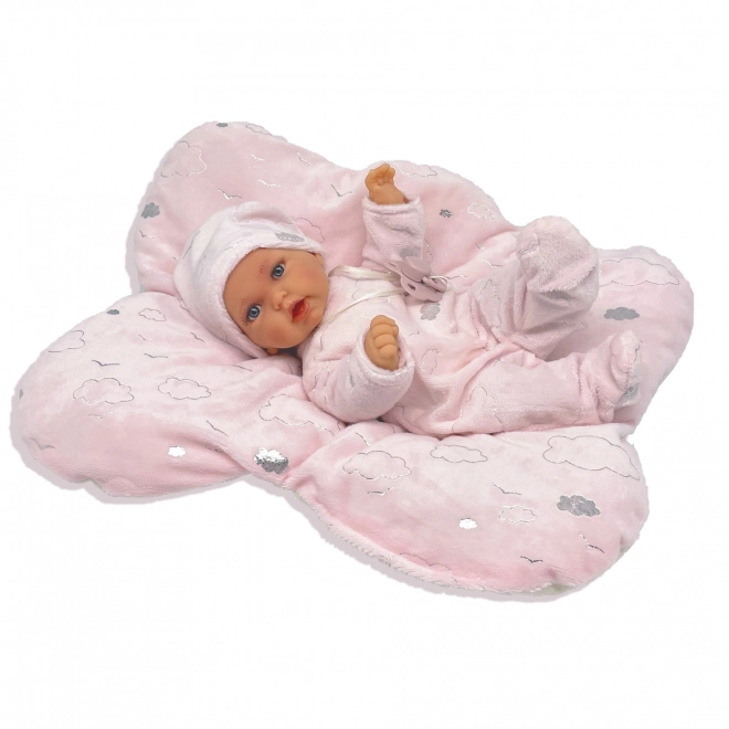 Antonio Juan 1235 PETIT - realistisk babydukke med speciel bevægelsesfunktion og blødt stofkrop - 27 cm