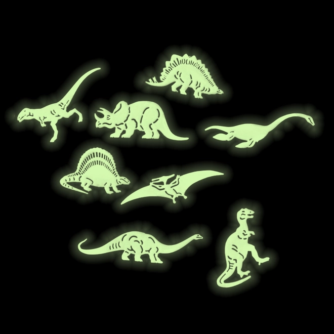 Dinoformet figur - lyser i mørke
