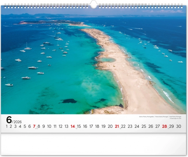 Væghængt kalender Havet 2026