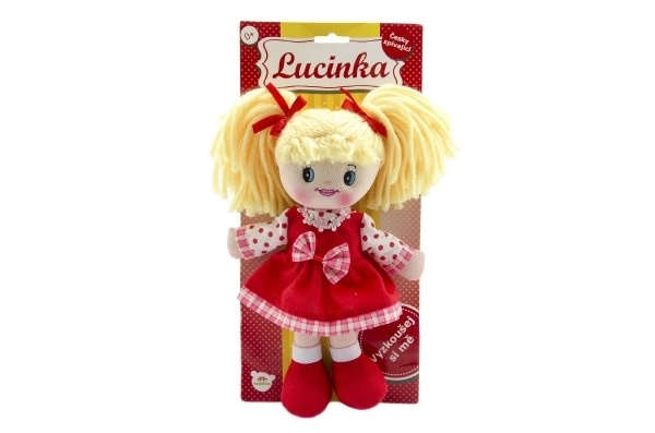 Tjekkisk syngende tøjdukke Lucinka - 30 cm