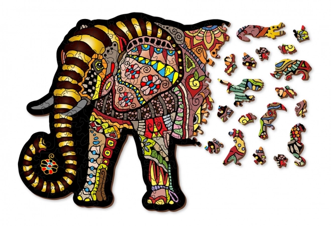Wooden City Træpuslespil Magisk Elefant 150 stykker EKO