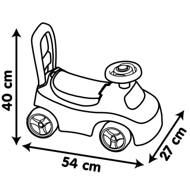 Smoby Gåbil Bil Lyserød