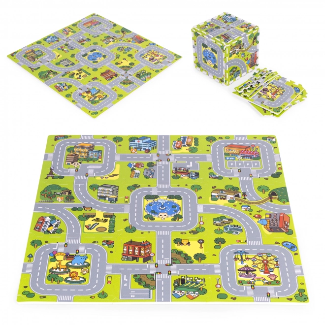 Stor EVA skummåtte til børn By 90,5x90,5 cm 21 stk ECOTOYS
