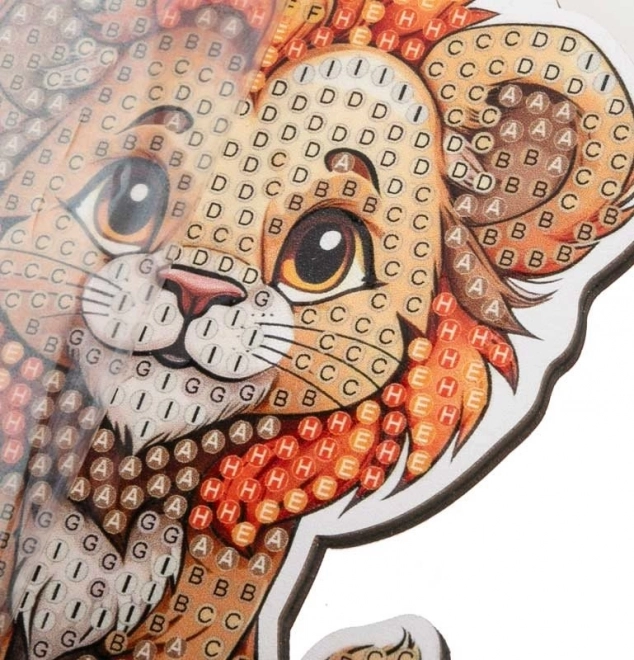 Diamantmaling Safari: Løve