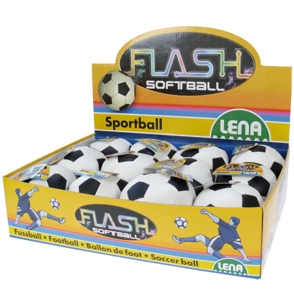 Softbold sort-hvid 10 cm