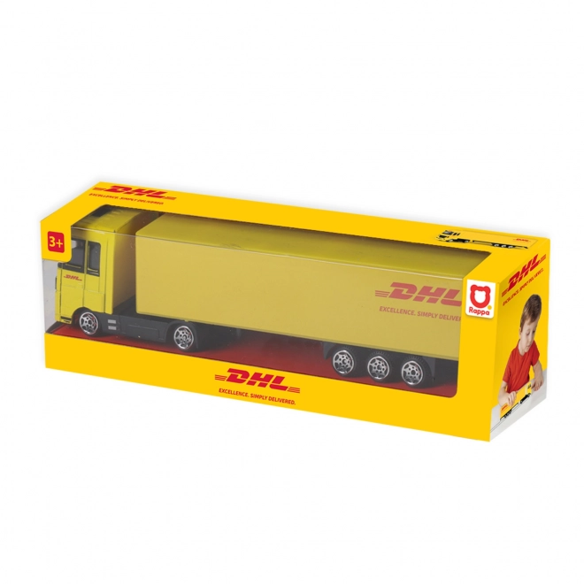 Lastbil med trailer DHL 19 cm