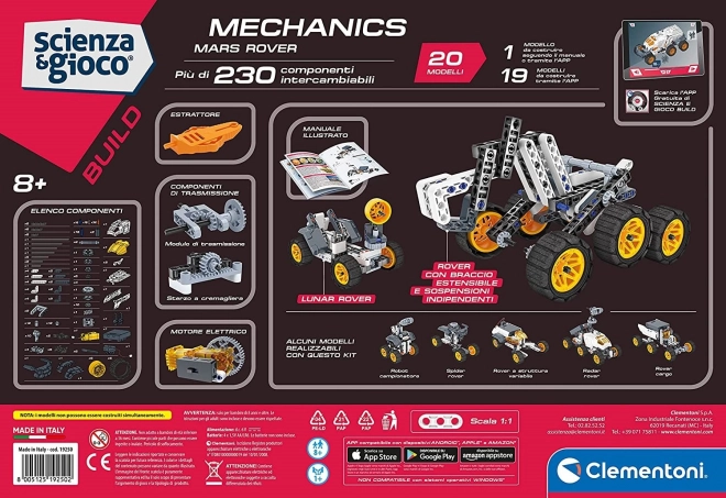 CLEMENTONI Science&Play Mekanisk Laboratorium NASA Køretøj Mars