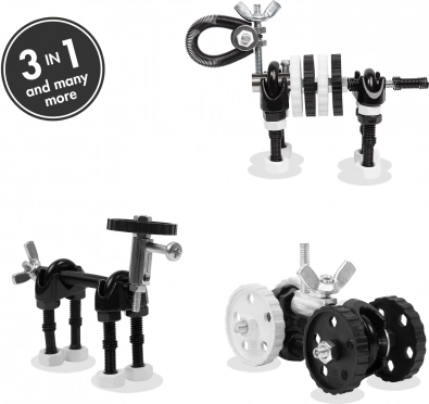 Byggesæt The OffBits ZebraBit – kreativt metalbyggesæt 3-i-1
