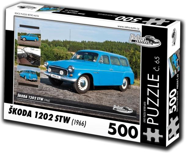 Puslespil Retro-biler Škoda 1202 STW 500 brikker