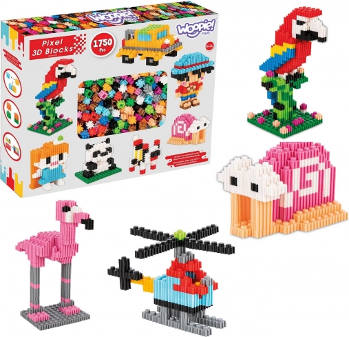 Byggesæt 3D PIXEL 1750 stk WOOPIE